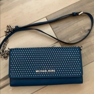 Michael Kors Studded Wallet bag on chain
